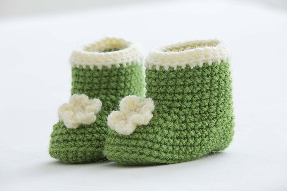 Posy Baby Booties Posy Baby Booties